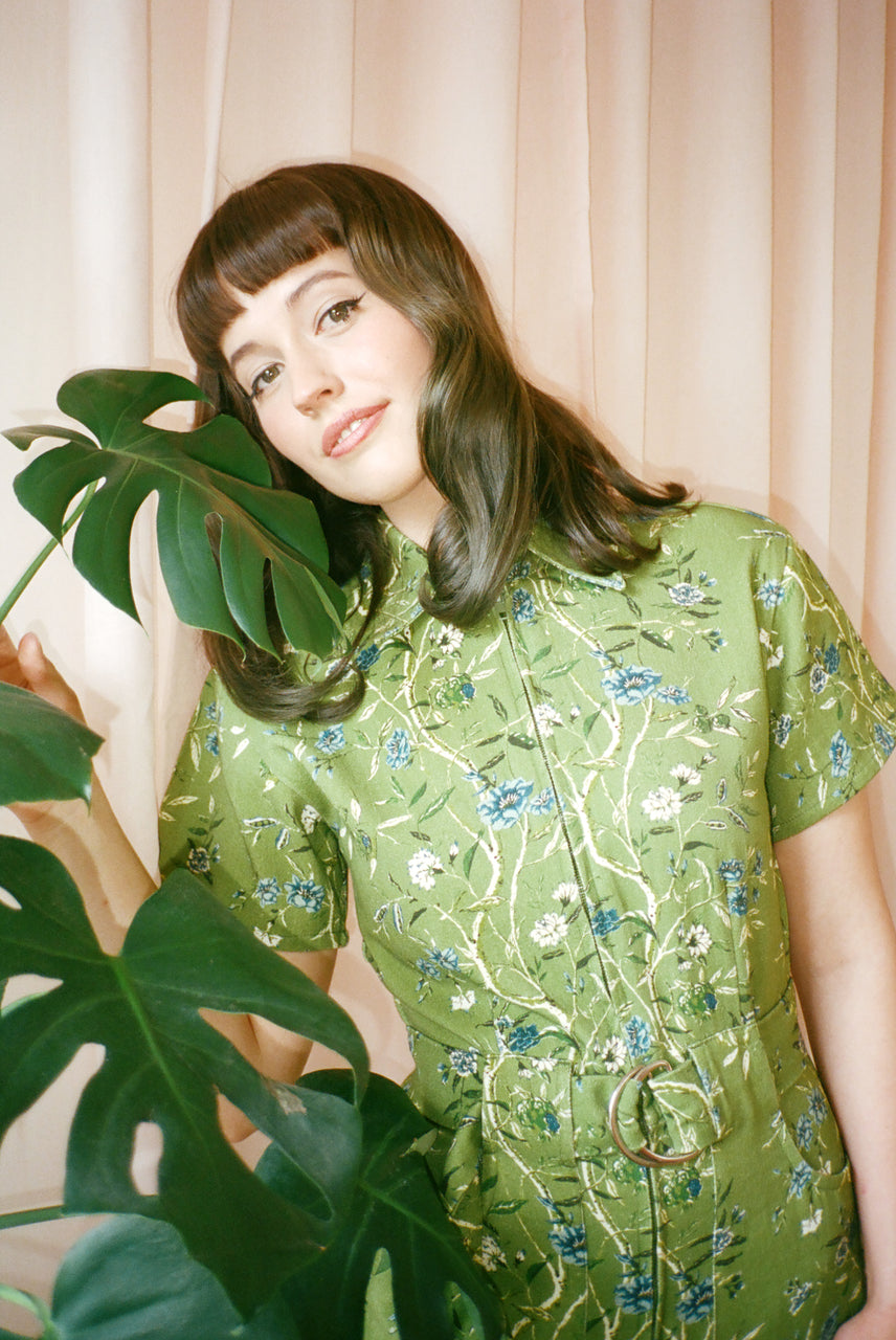 Wallflower Jumpsuit - Green Wallpaper