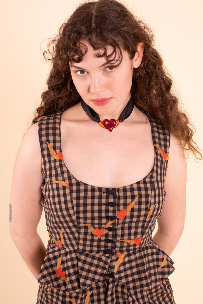 Sappho Corset - Heartwing Embroidery