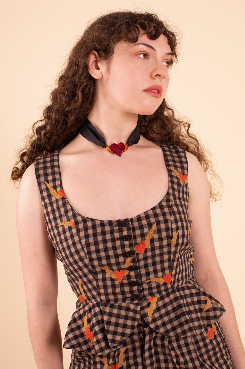 Sappho Corset - Heartwing Embroidery