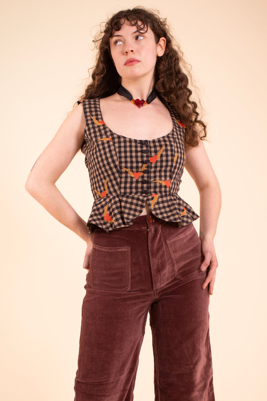 Sappho Corset - Heartwing Embroidery