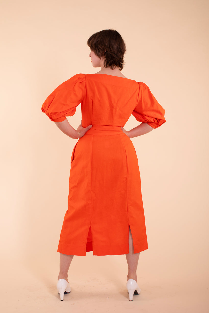 Emma Skirt - HKM - Poppy Linen -