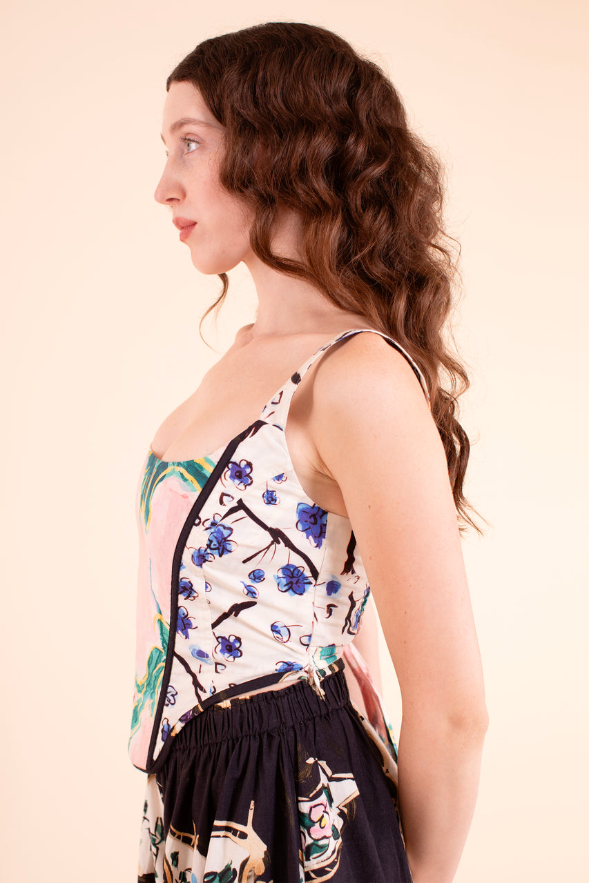 Muse Corset - Mixed Porcelain