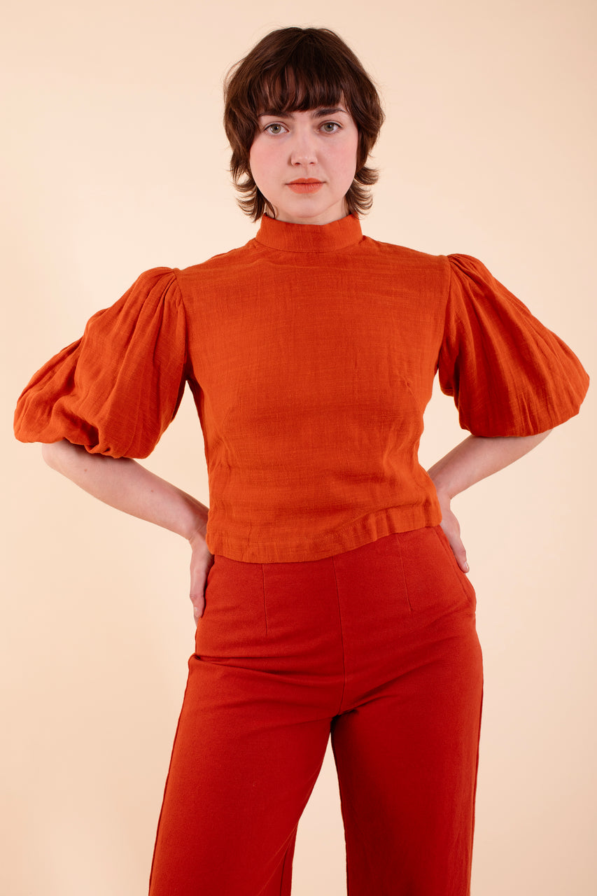 Georgina Blouse - HKM - Paprika Gauze