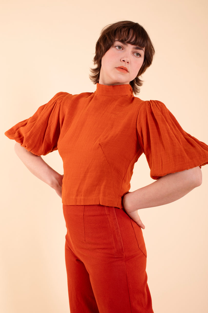 Georgina Blouse - HKM - Paprika Gauze