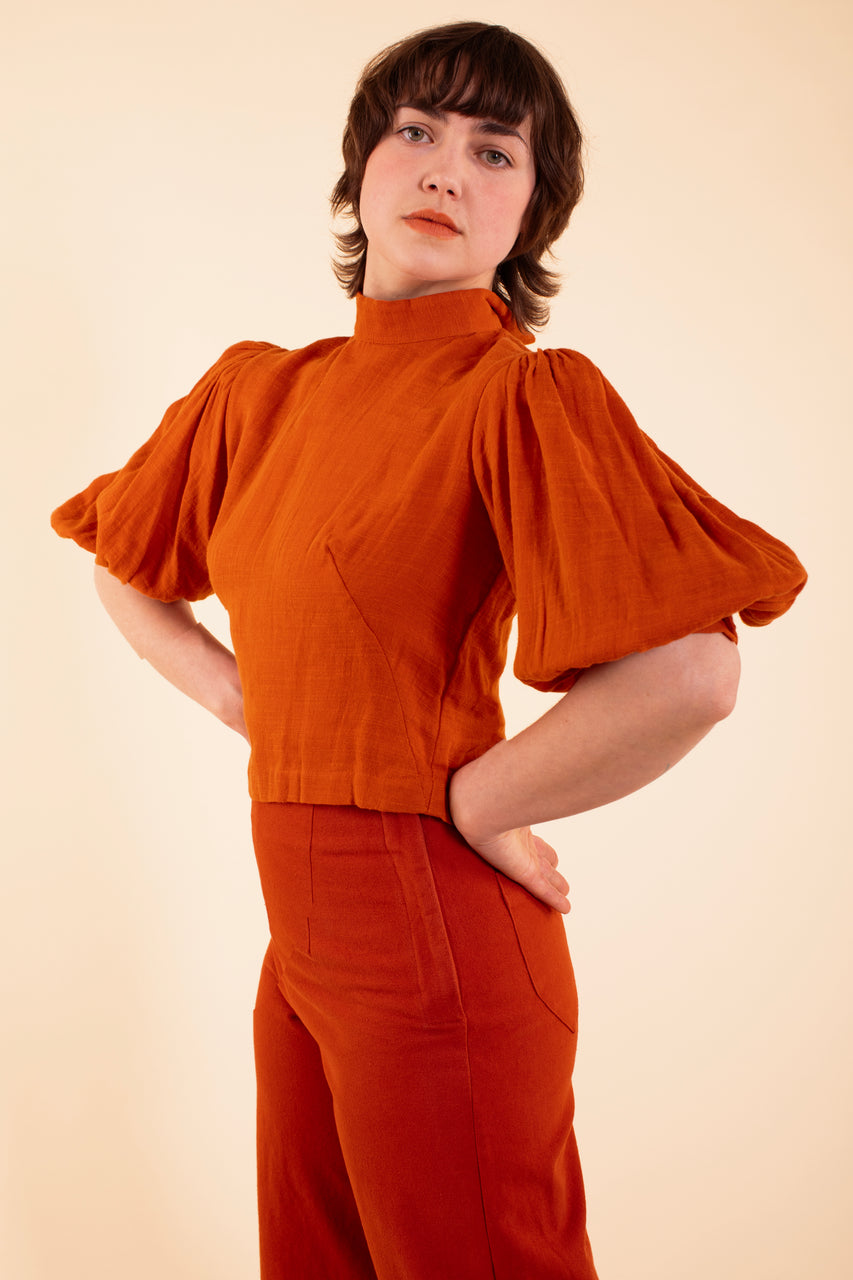 Georgina Blouse - HKM - Paprika Gauze