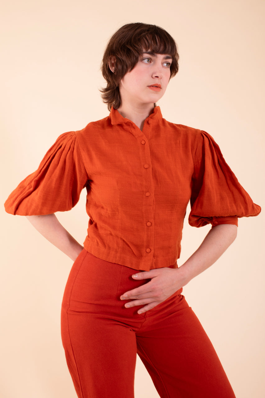 Georgina Blouse - HKM - Paprika Gauze