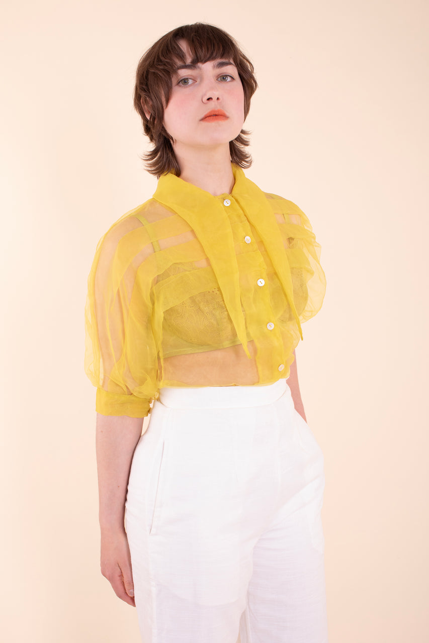 Reed Pants - HKM - White Gauze