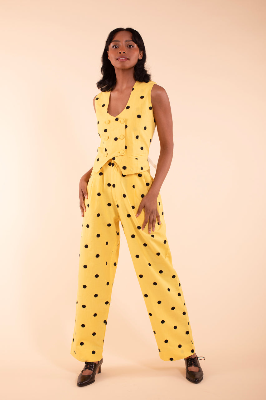 Noble Trouser - Buttercup Linen