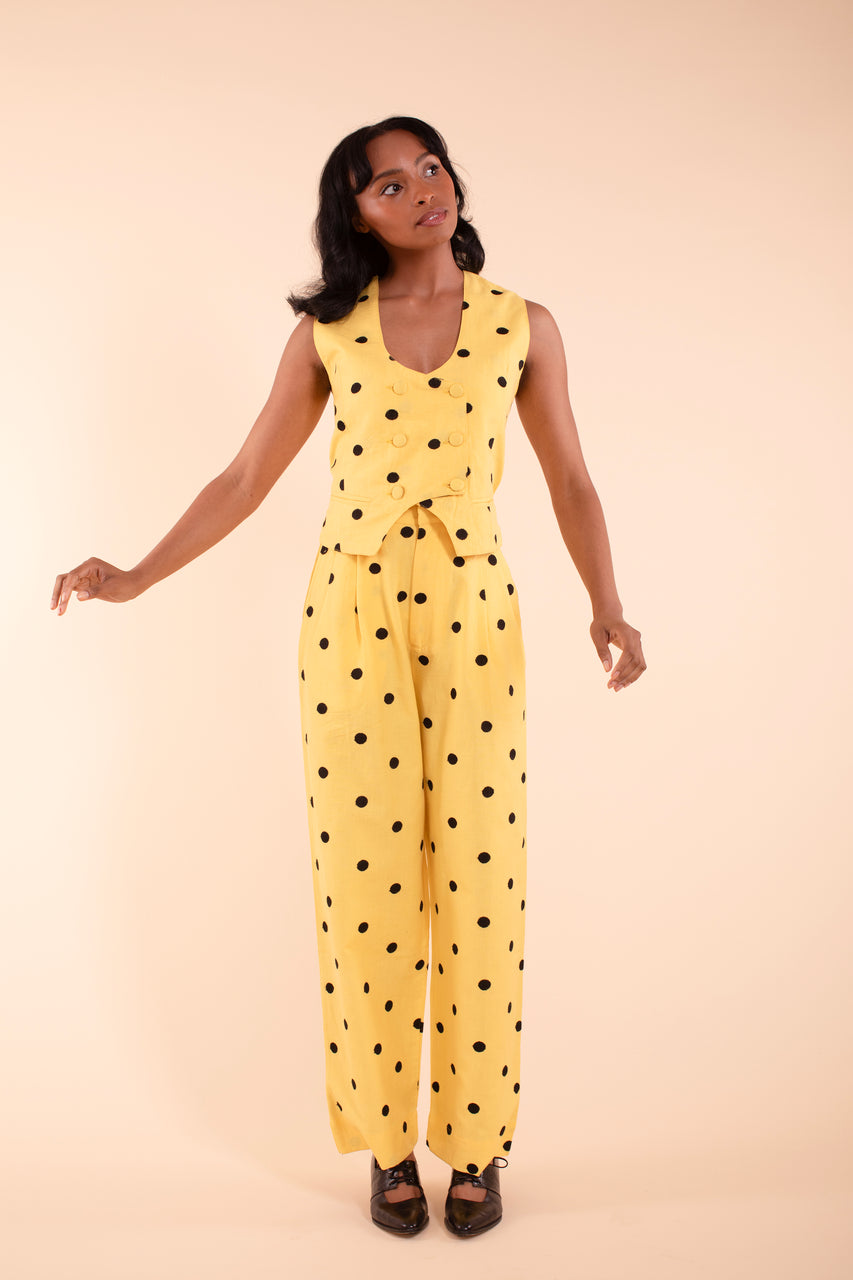 Noble Vest - Buttercup Linen