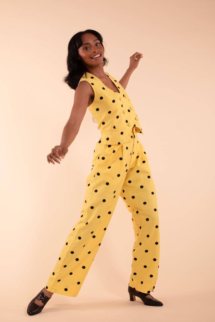 Noble Trouser - Buttercup Linen