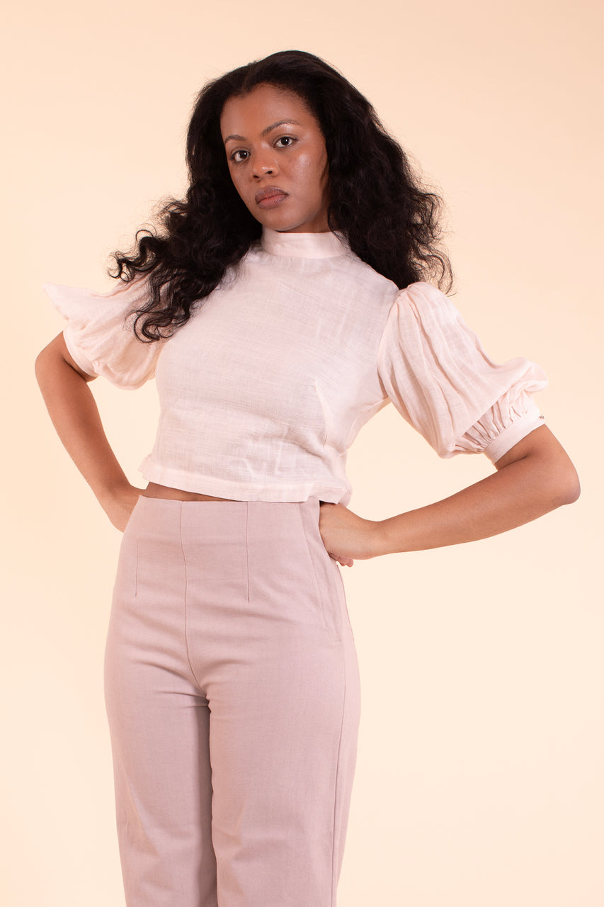 Georgina Blouse - HKM - Lilac Gauze
