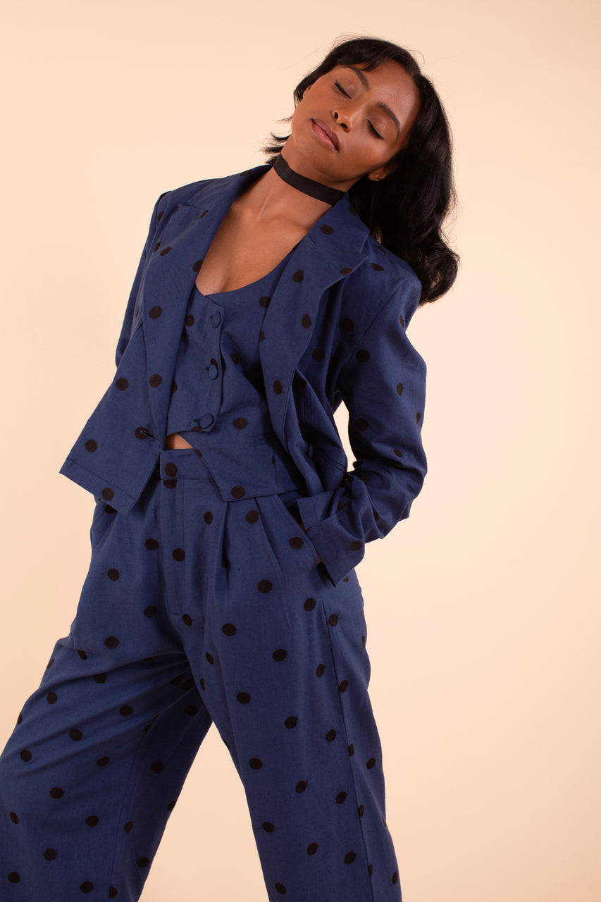 Noble Blazer - Indigo Linen