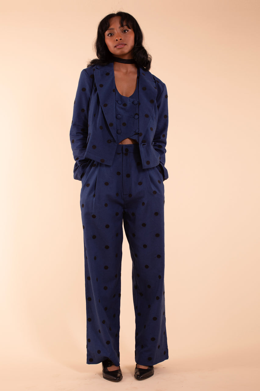 Noble Blazer - Indigo Linen