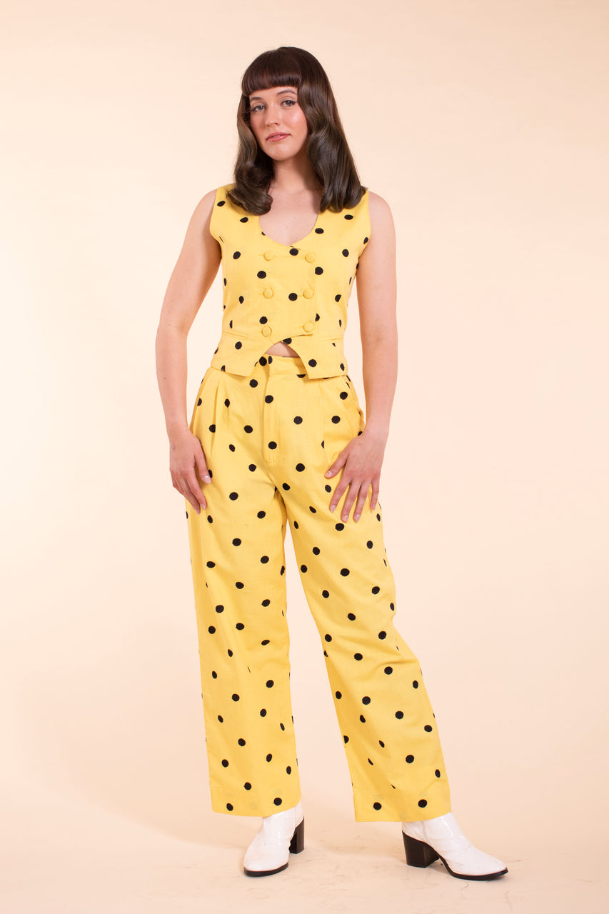 Noble Trouser - Buttercup Linen
