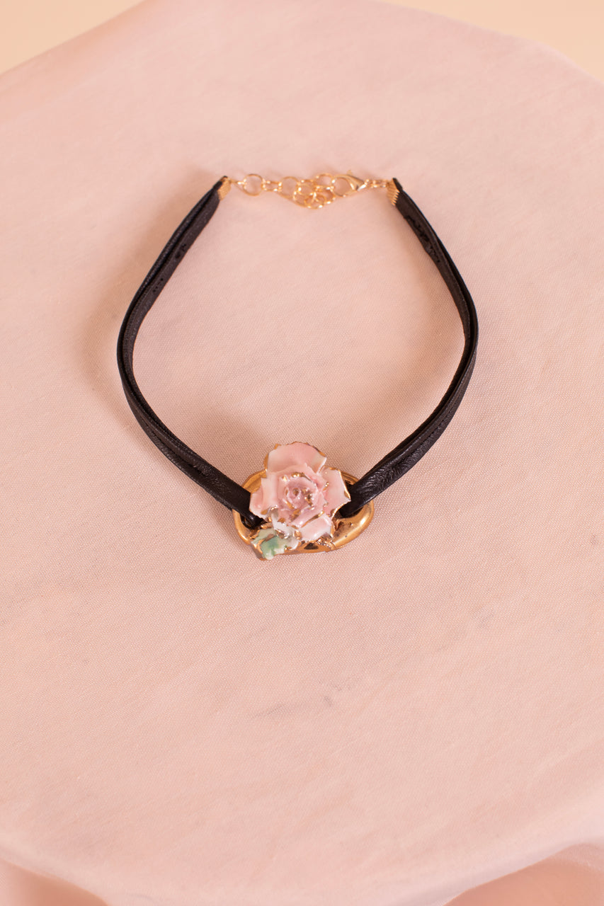 Choker deFleur - large pink - One of a Kind
