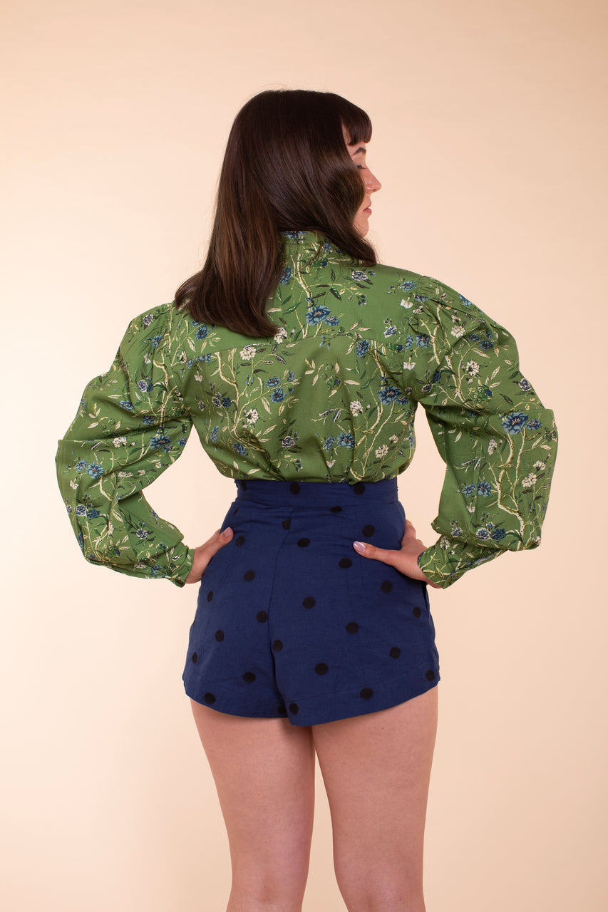 Enchantment Blouse - Green Wallpaper