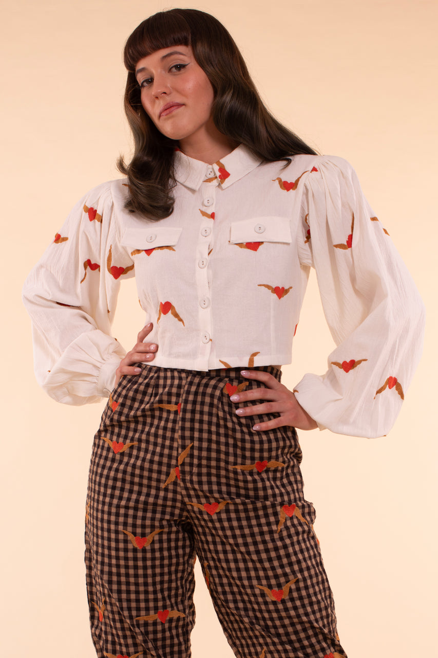 Bodleian Pants - Heartwing Embroidery