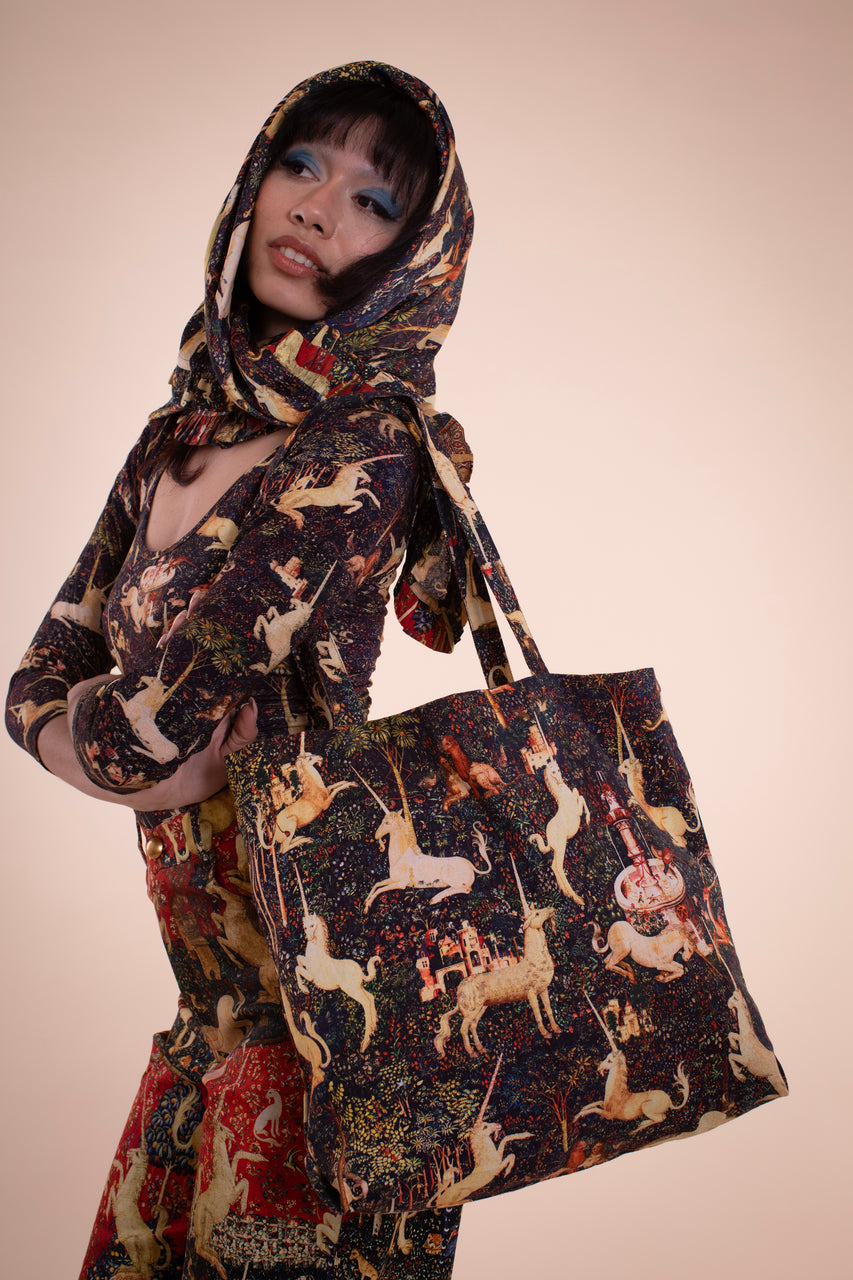 Ruffle Scarf - Midnight Tapestry