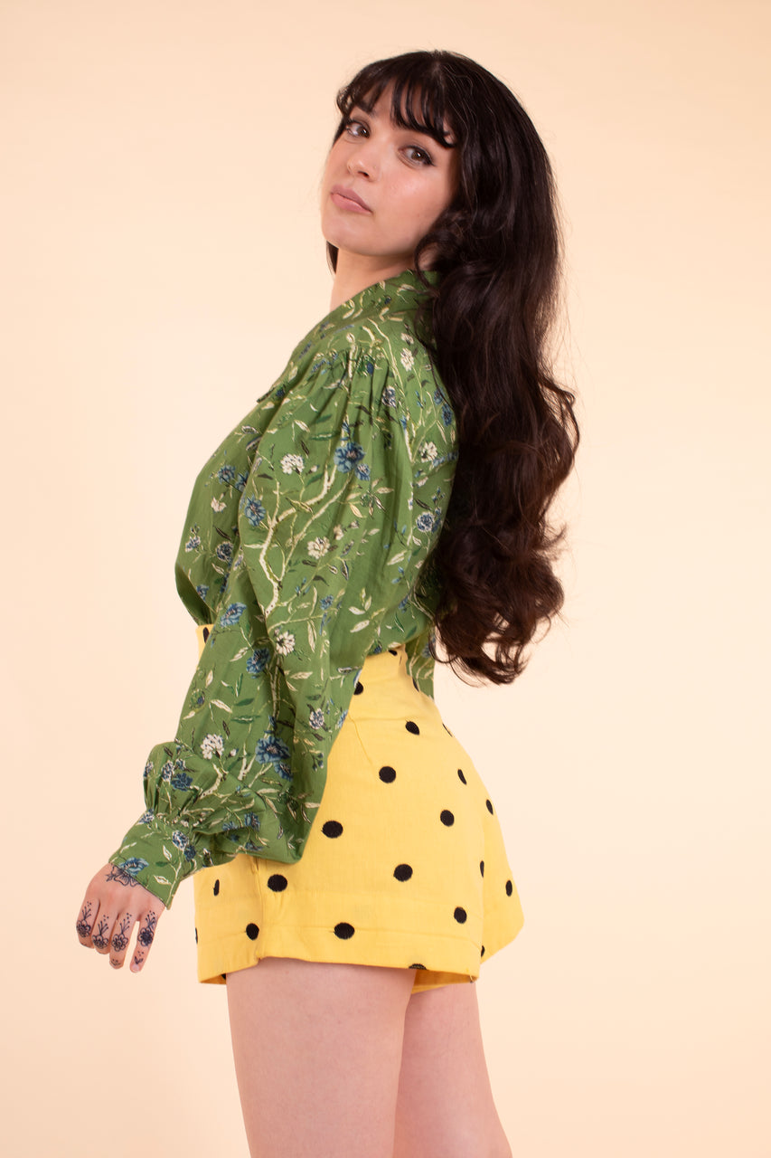 Enchantment Blouse - Green Wallpaper