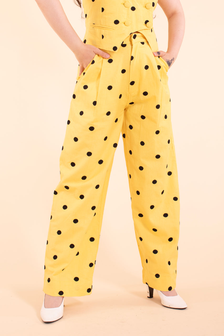 Noble Trouser - Buttercup Linen