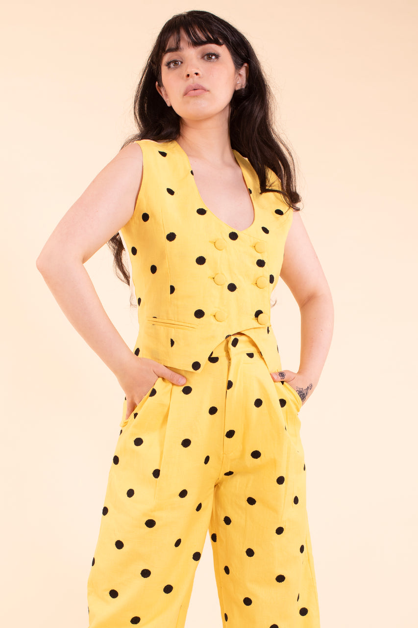 Noble Vest - Buttercup Linen