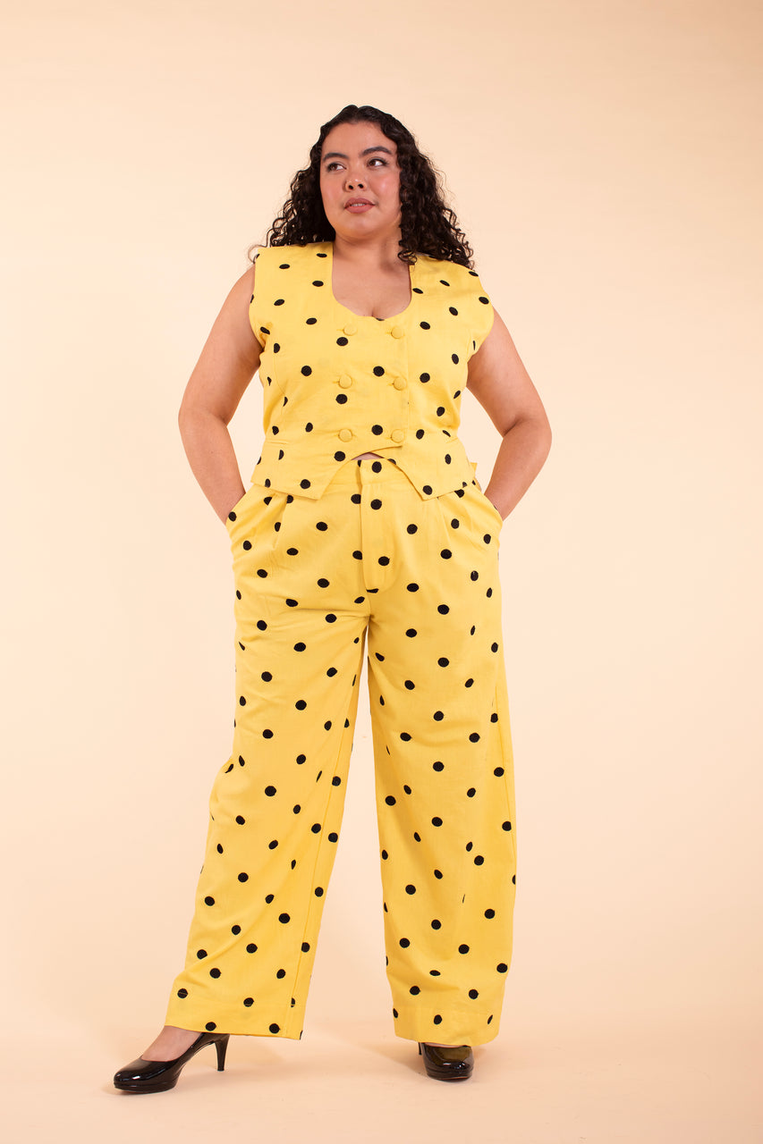 Noble Vest - Buttercup Linen