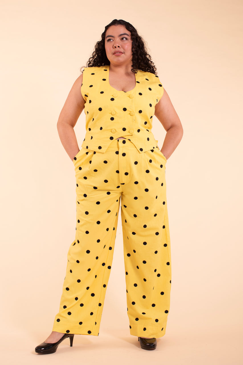 Noble Trouser - Buttercup Linen