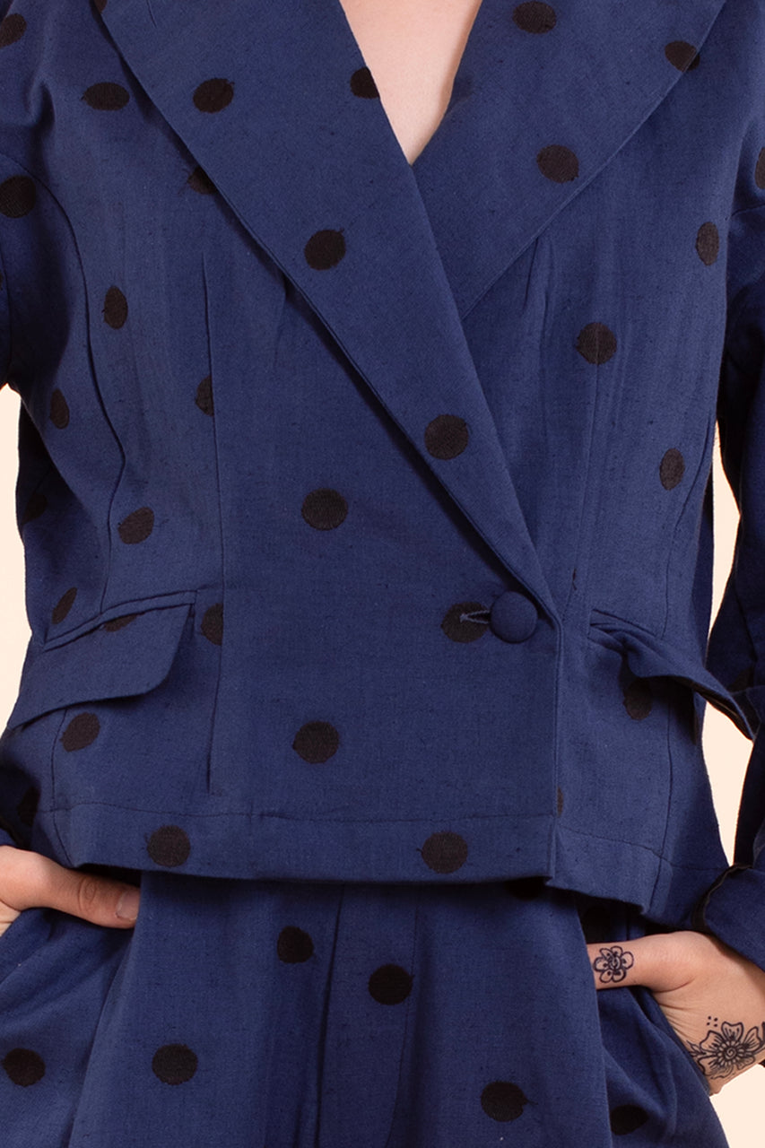 Noble Trouser - Indigo Linen