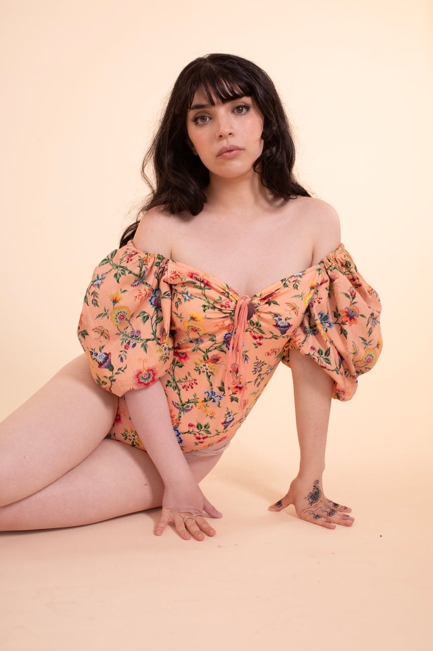 Guinevere Bodysuit - Pink Wallpaper