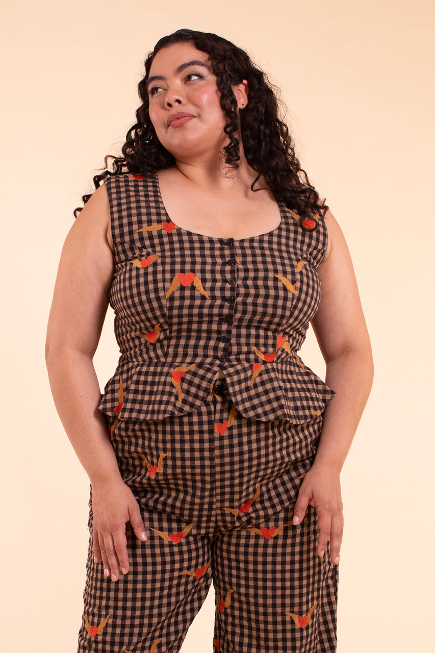 Sappho Corset - Heartwing Embroidery