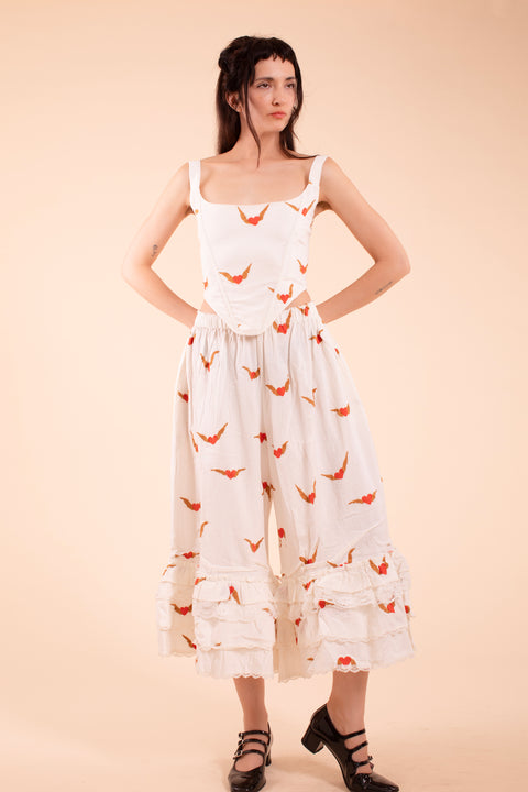 Romance Pants - Heartwing Embroidery