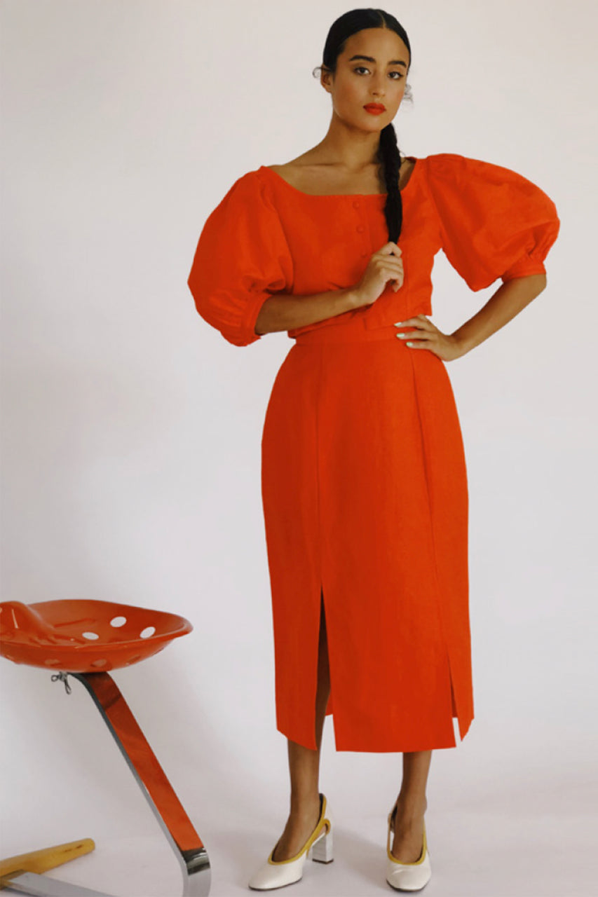 Emma Skirt - HKM - Poppy Linen -