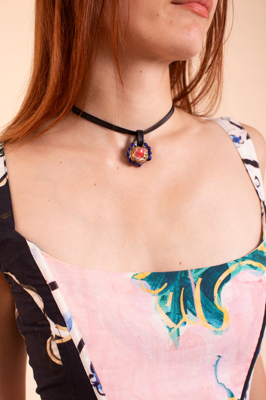 Blomenhouder Choker - One of a Kind