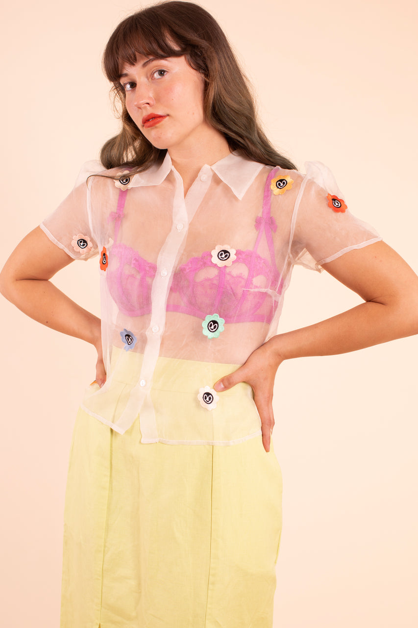 HKM Flower Medallion Blouse