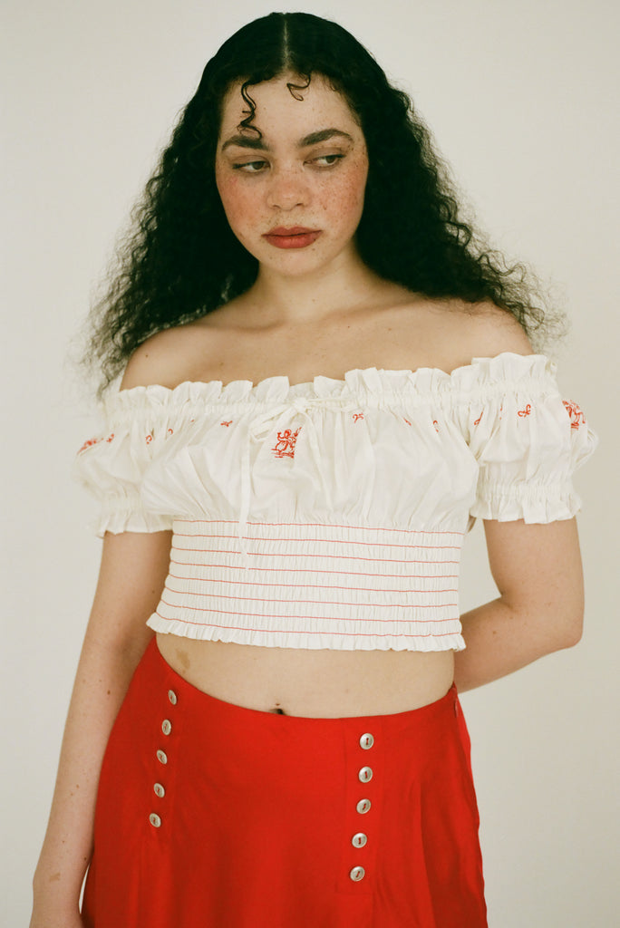 Romance Blouse - Delft