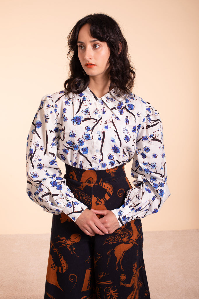 Enchantment Blouse - Blue Porcelain