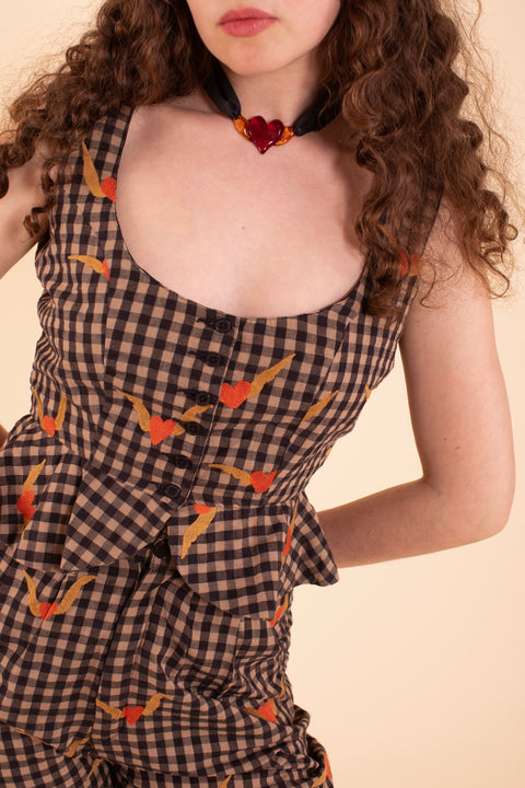 Sappho Corset - Heartwing Embroidery