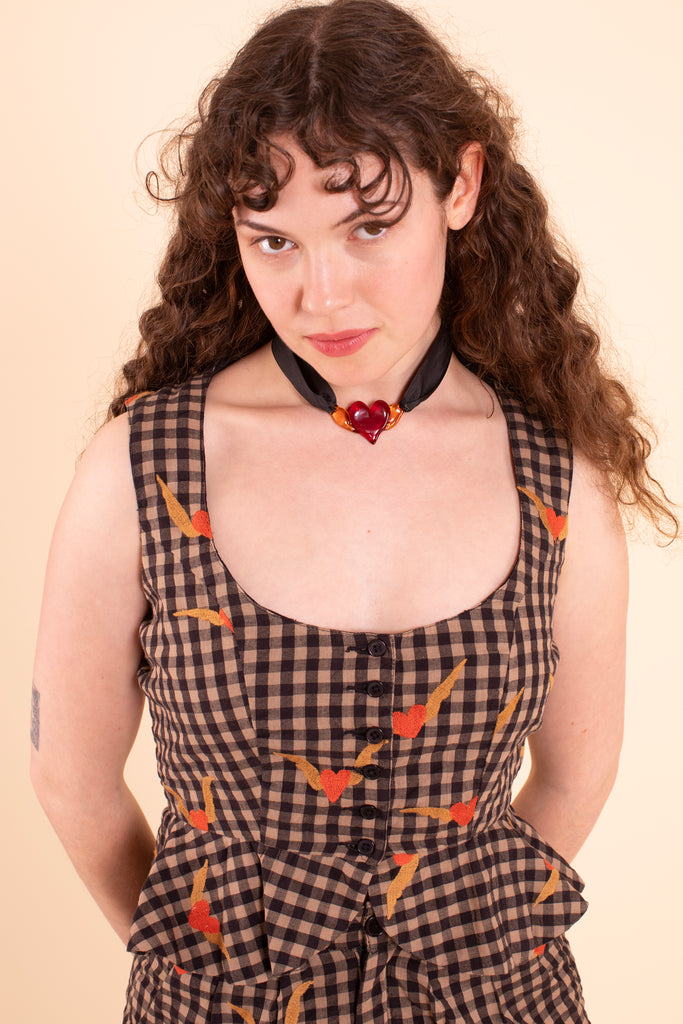 Sappho Corset - Heartwing Embroidery