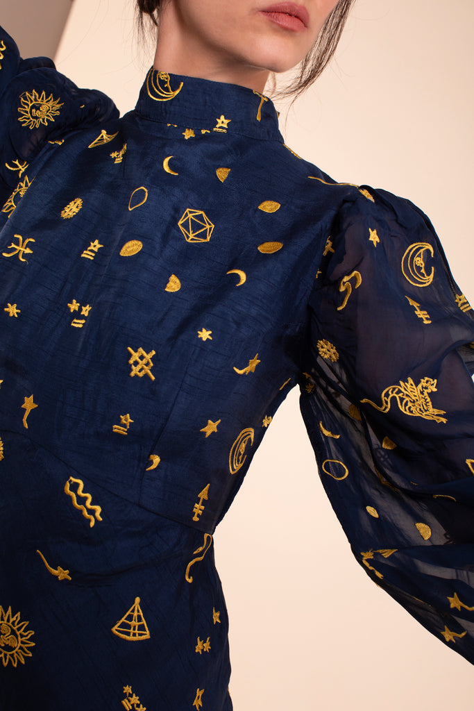 Luna Dress - Stargazer Embroidery