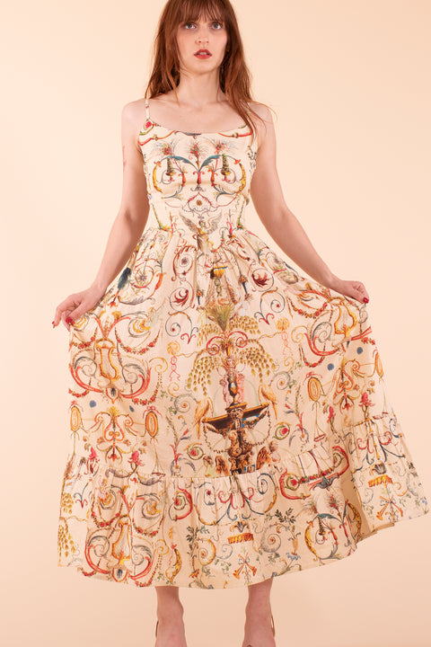 Cordelia Dress - Ornamental Print - Archive