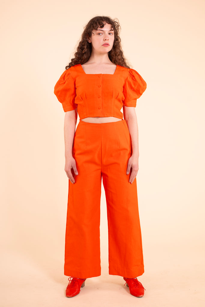 Harriet Blouse - HKM - Poppy Linen
