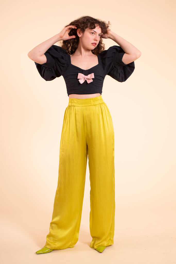 Wessex Pants - HKM - Chartruse Silk