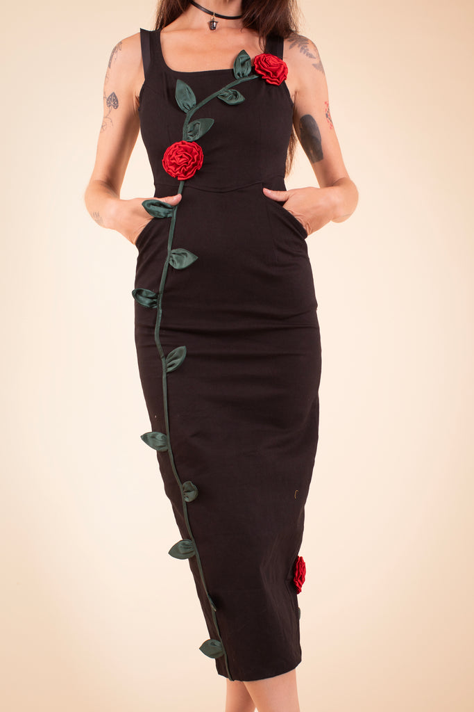Rose Vine Dress - Sample Sale One of a Kind