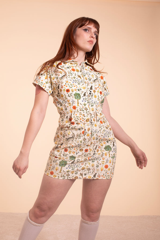 Zip Dress - Ivory Illuminated