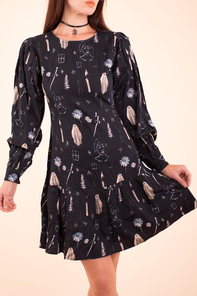 Short Rosemary Dress - Premonition - One of a Kind