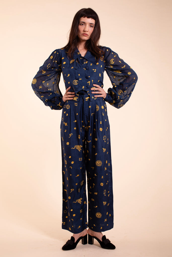 Starry Night Blouse - Stargazer Embroidery