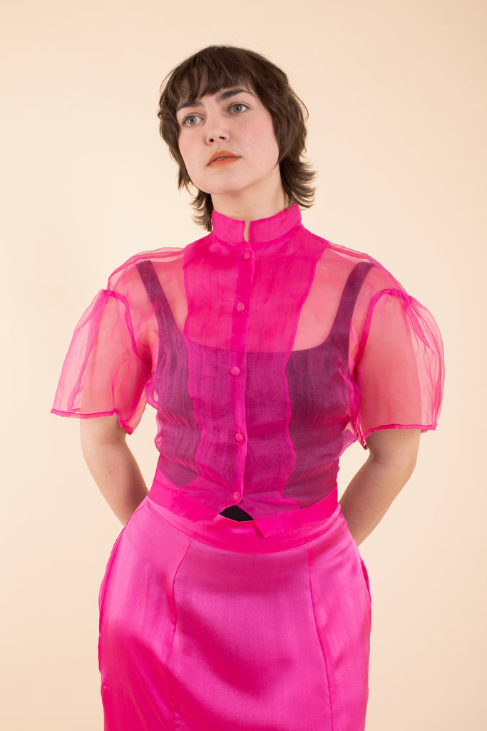 Jane Blouse - HKM - Raspberry Rose