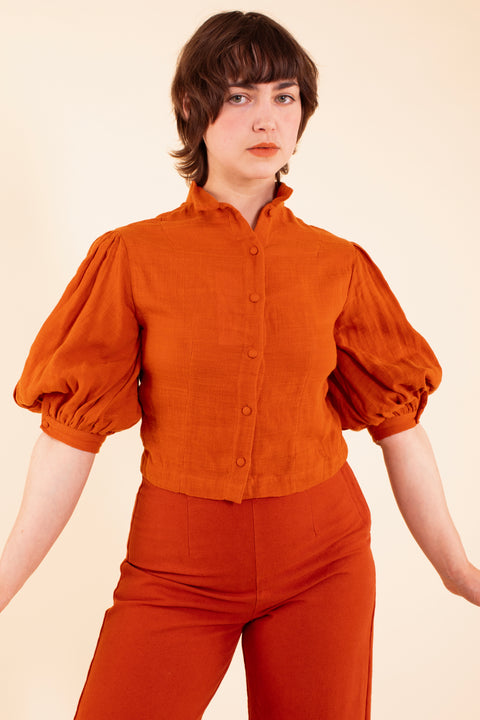Georgina Blouse - HKM - Paprika Gauze