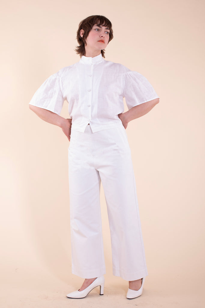 Knightley Pants - HKM - White Canvas