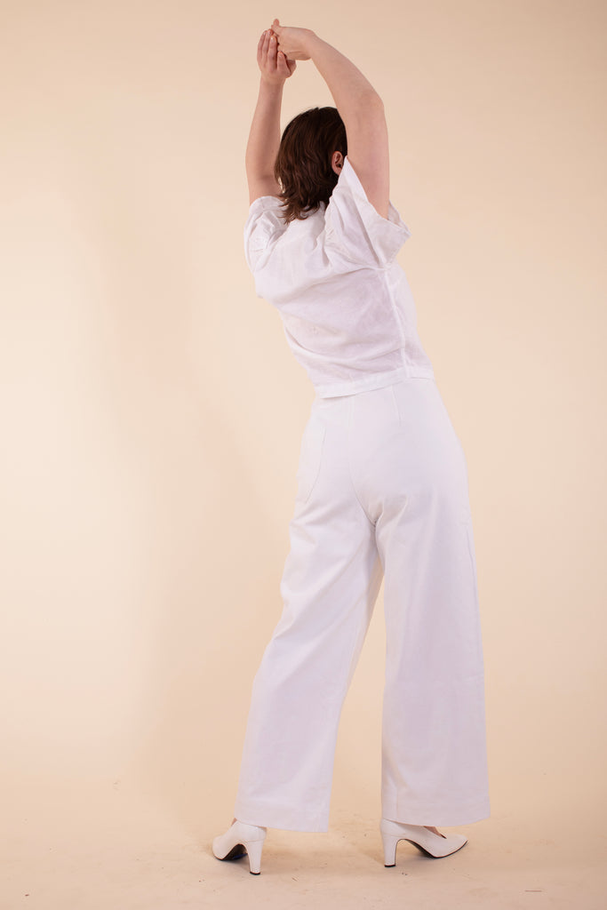 Knightley Pants - HKM - White Canvas
